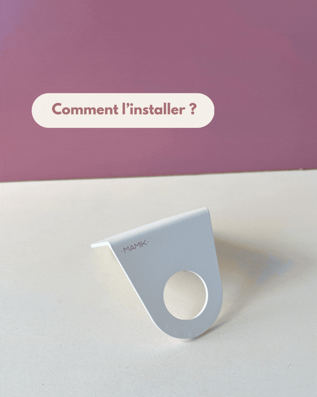 tuto installation d'un porte flacon