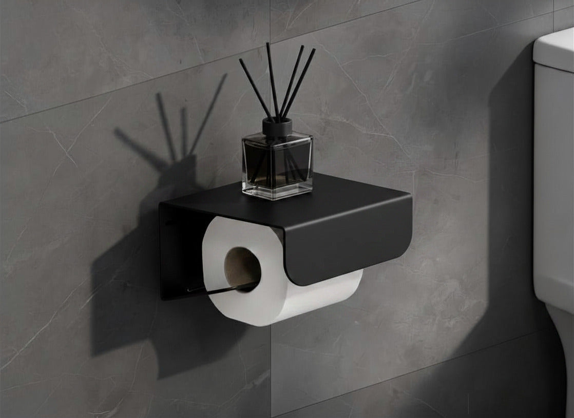 Porte papier toilette - Blanc mamik.fr