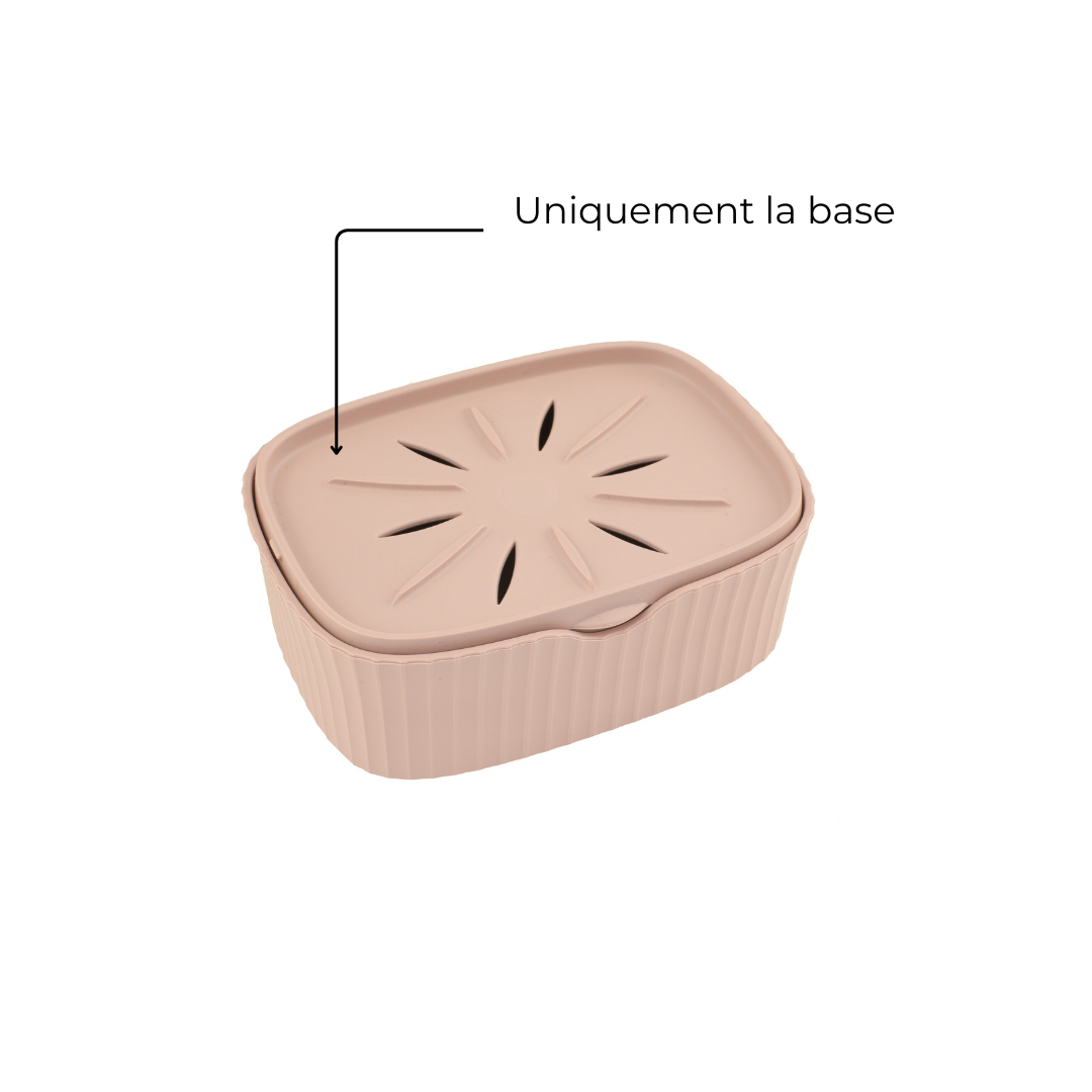 Base rose pour boîte à savon mamik