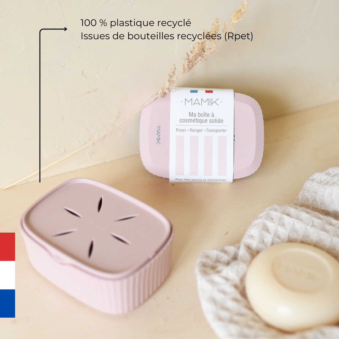 Boîte à savon made in france rose poudrée mamik.fr