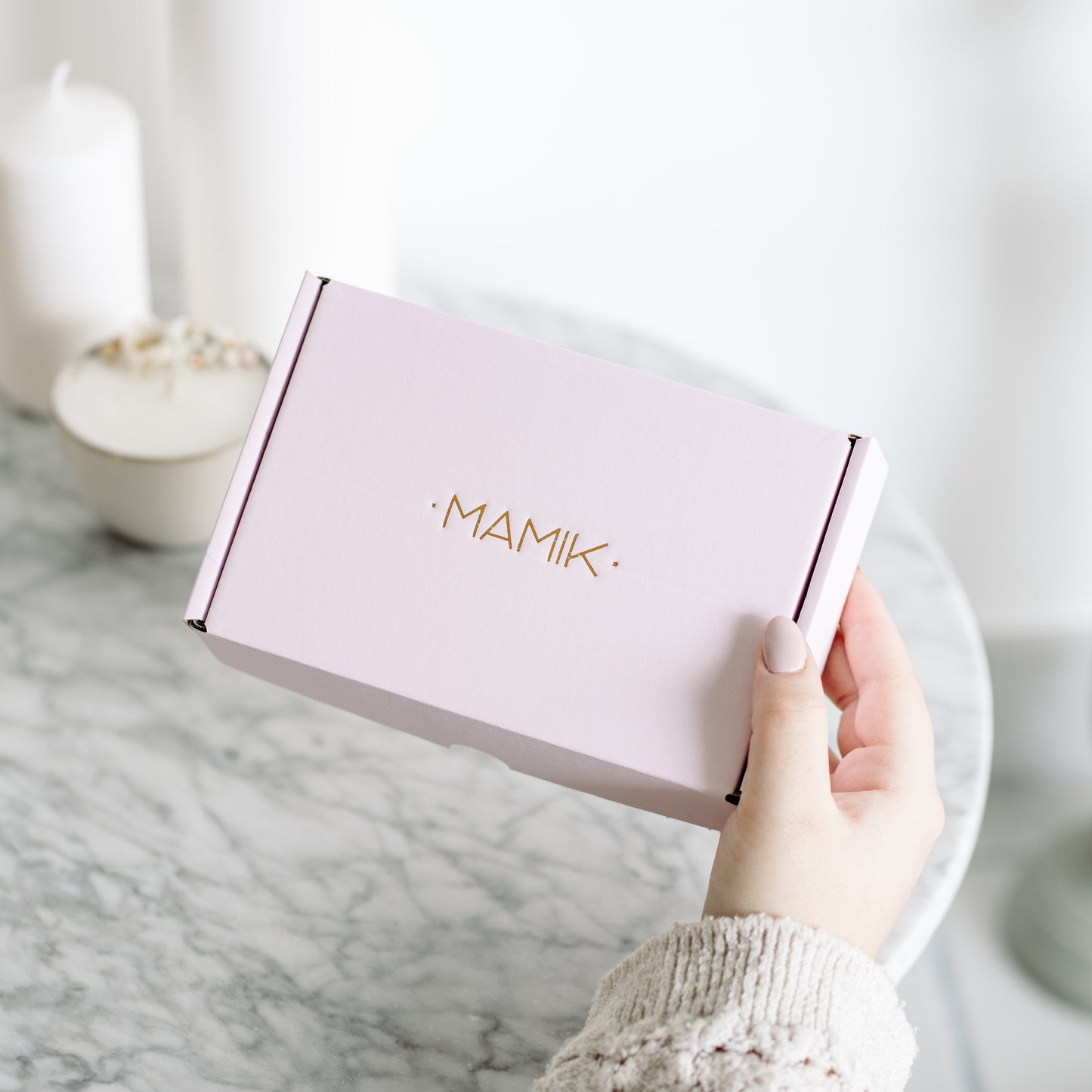 coffret pour femme et maman rose dore mamik