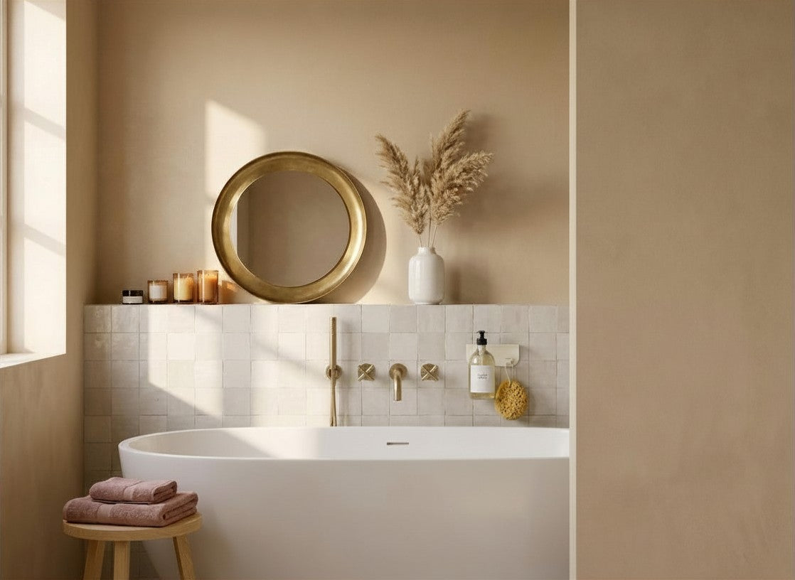 Porte flacon avec patère pour salle de bain - Noir mamik.fr