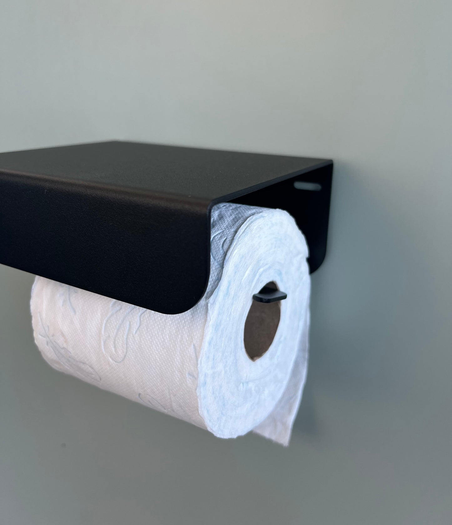 porte papier toilette en aluminium noir mat