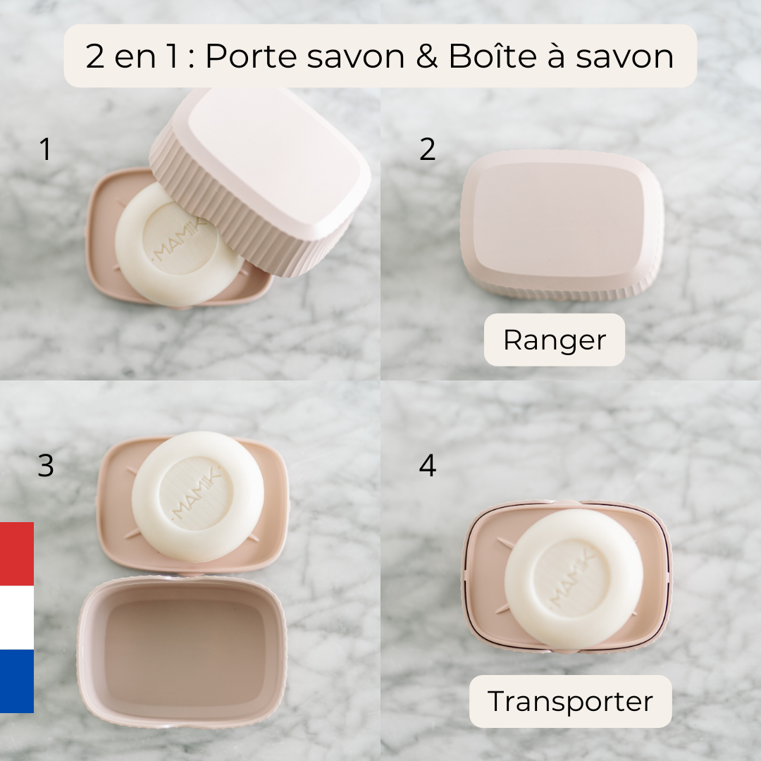 repose savon et boite pour voyage de mamik