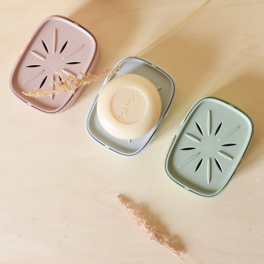 3 boîtes à savon minimalistes pour 3 savons différents