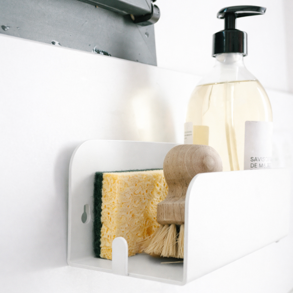 Grande étagère de cuisine - sans perçage - Crème