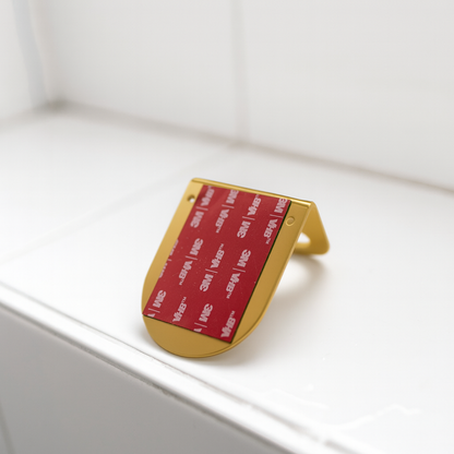 Support porte flacon mural - sans perçage - Doré mamik.fr