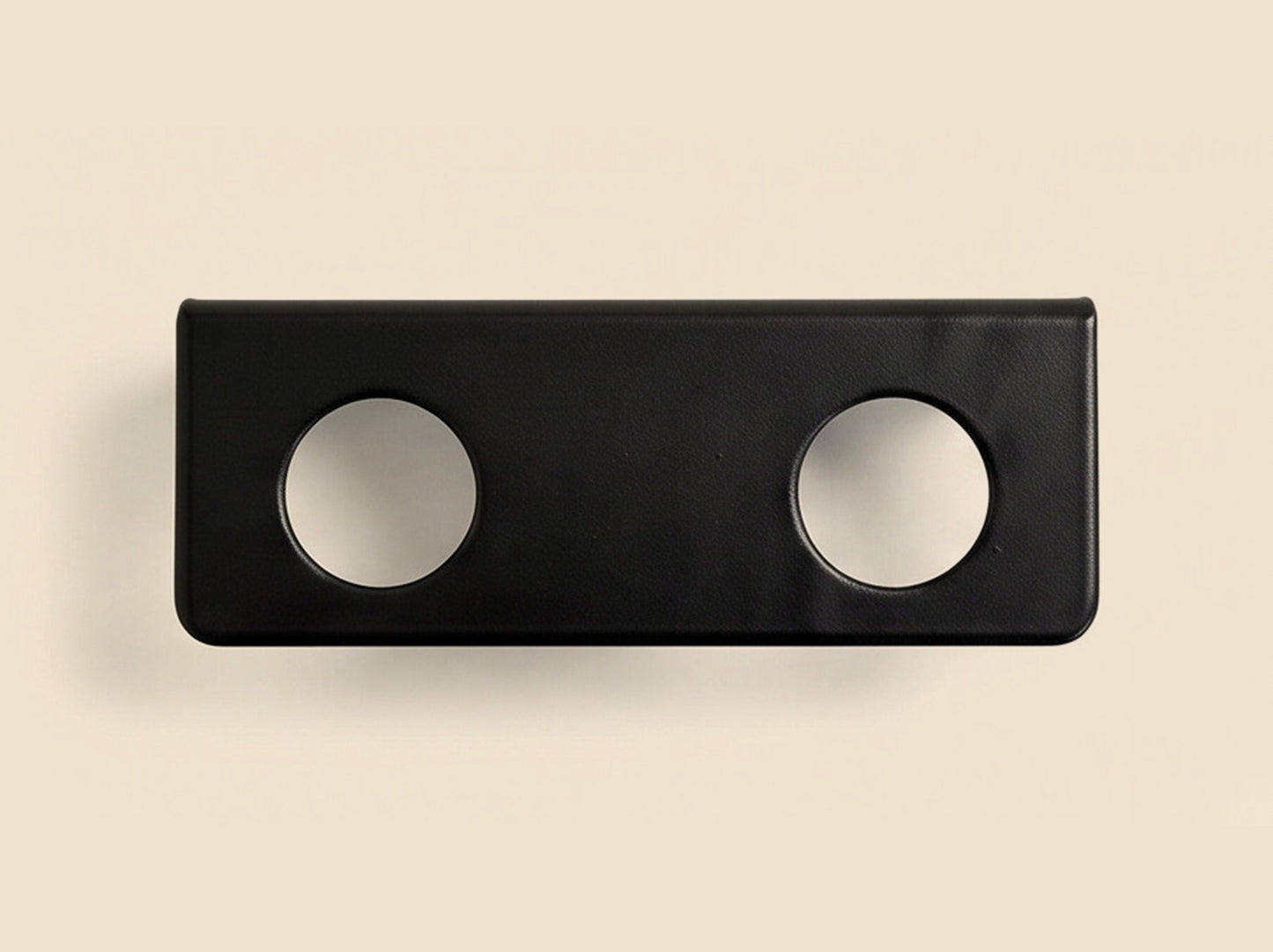 Support double porte flacon mural pour salle de bain - Noir mamik.fr