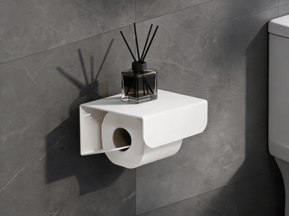 Porte papier toilette - Blanc mamik.fr