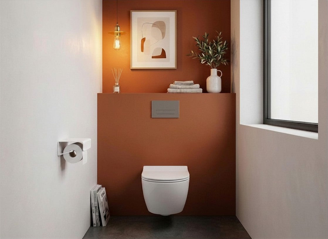 Porte papier toilette - Blanc mamik.fr