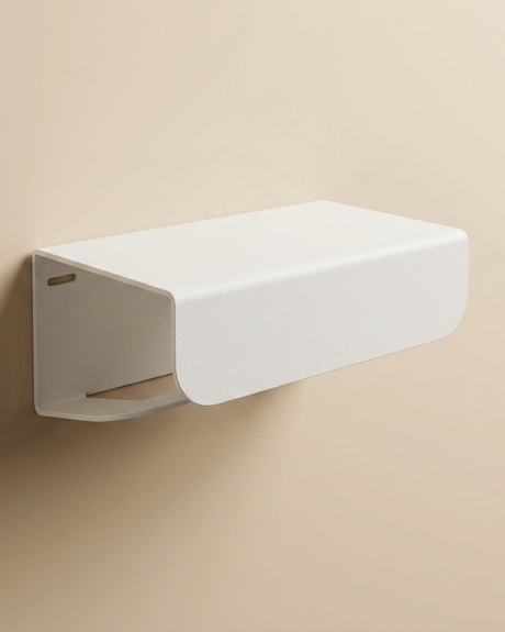 Porte papier toilette - Blanc mamik.fr