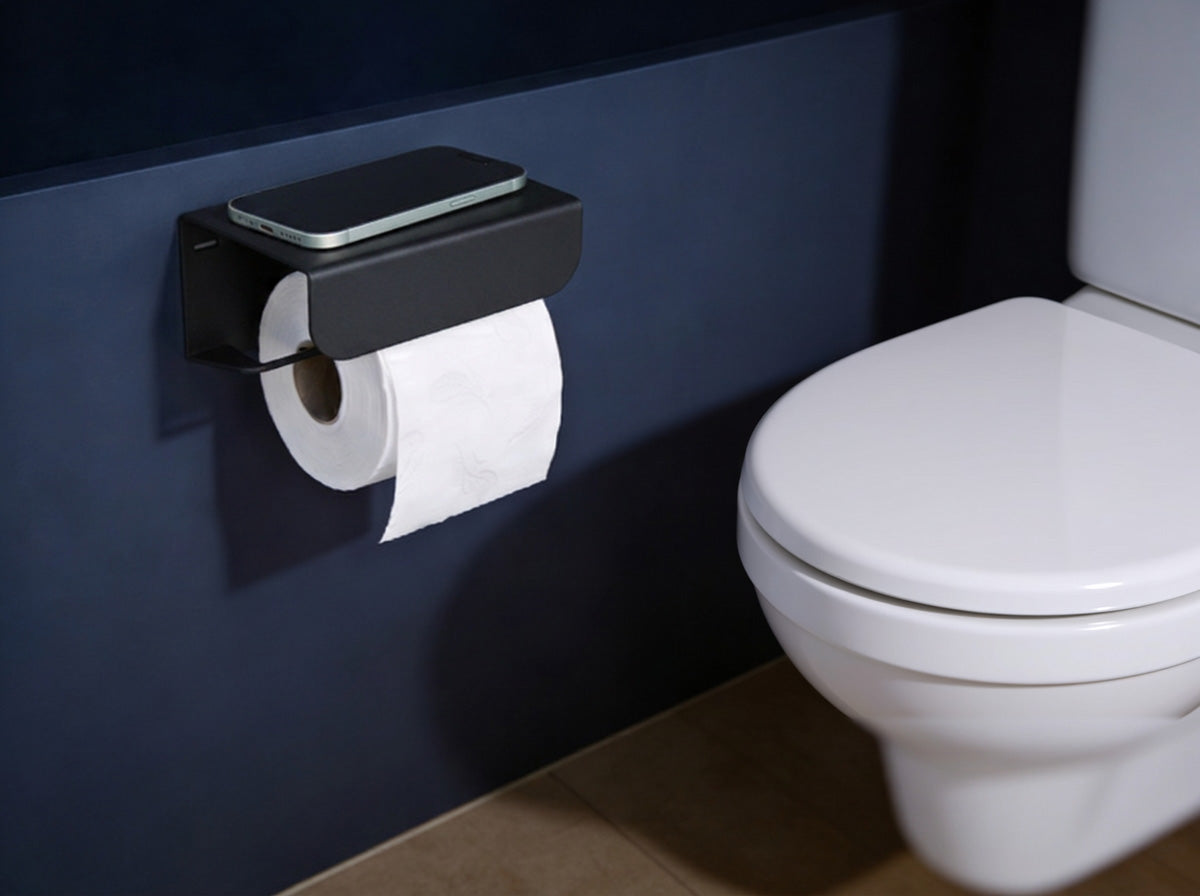 Porte papier toilette - Blanc mamik.fr