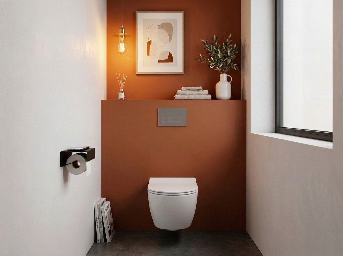 Porte papier toilette - Blanc mamik.fr