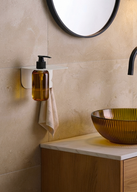 Porte-flacon avec crochet - toilette mamik.fr