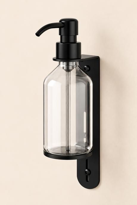 Porte-flacon sécurisé réglable en hauteur – Hôtellerie mamik.fr