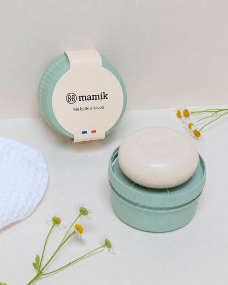 Boîte à savon - MIGNONNE - Vert tilleul mamik.fr