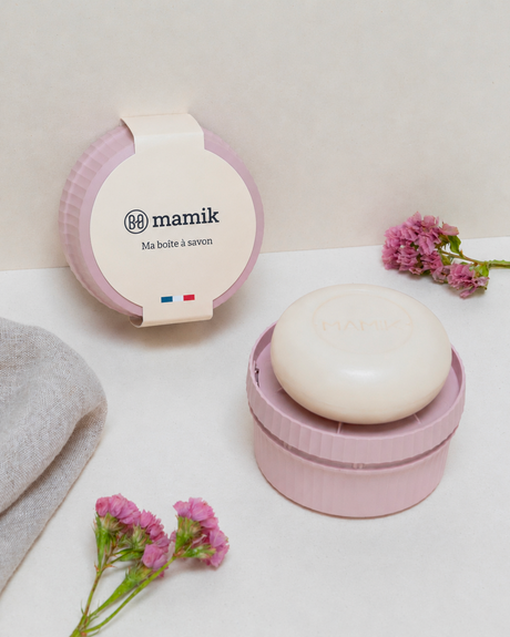 Boîte à savon rose mamik.fr