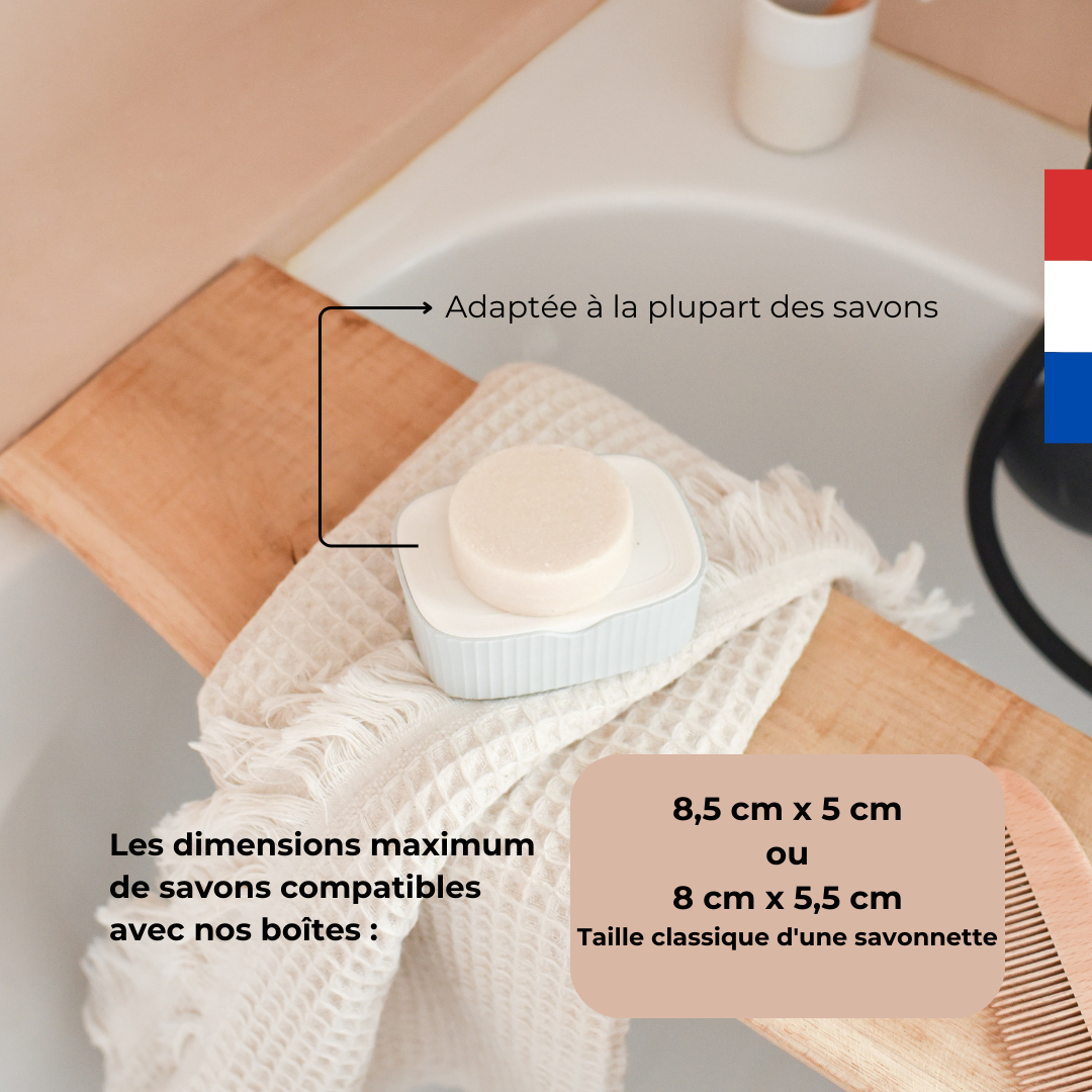 Boîte à savon illustree gris bleuté mamik.fr