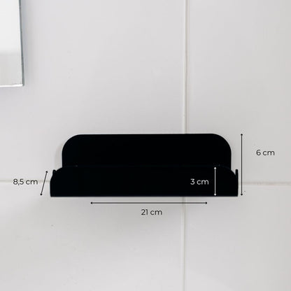 Etagère de douche murale - sans perçage- Noir mamik.fr