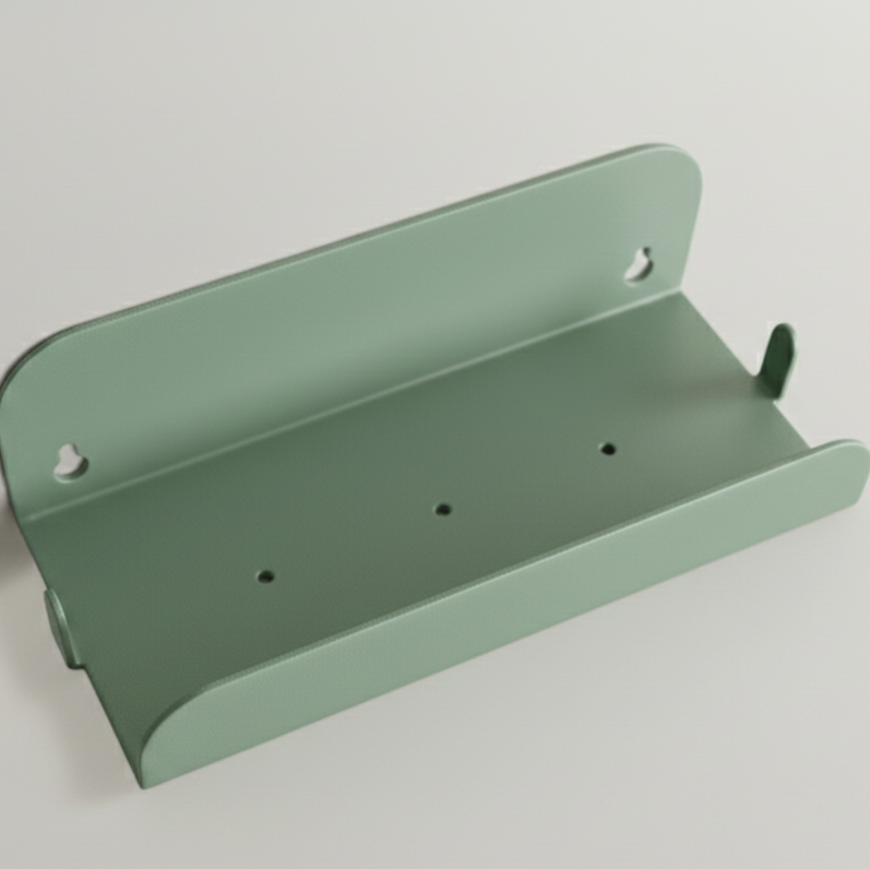 Etagère de douche murale -sans perçage - Vert de gris