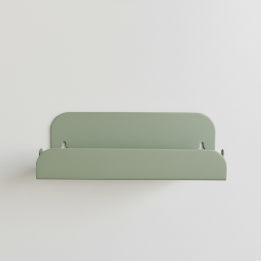 étagère de douche vert de gris à fixer