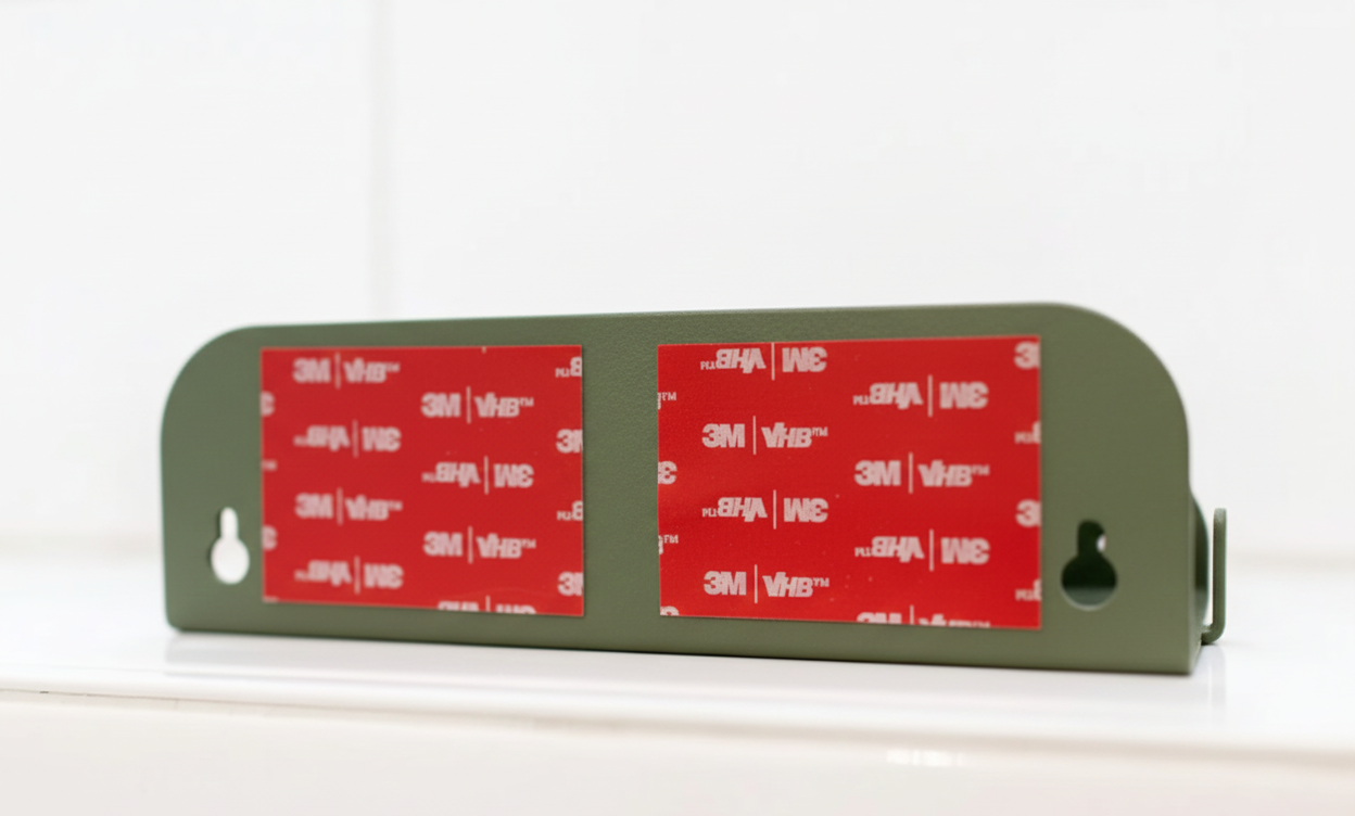 grande étagère de douche vert tilleul avec adhésif 