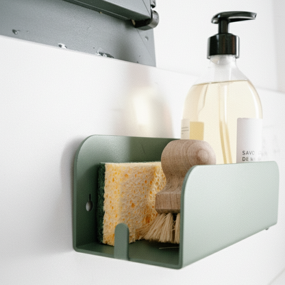 grande étagère vert de gris pour la cuisine 