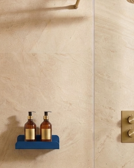Etagère murale de douche petits rebords - Vert de gris mamik.fr