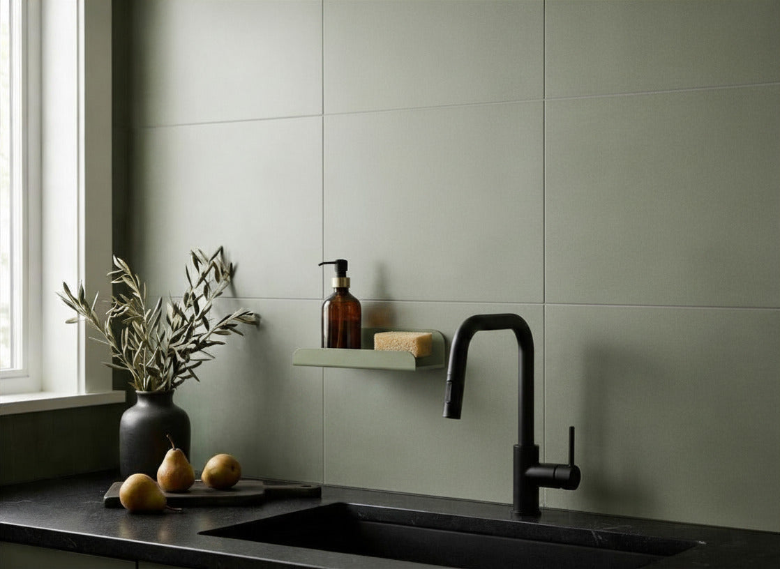 Etagère murale de cuisine petits rebords - Noir mamik.fr