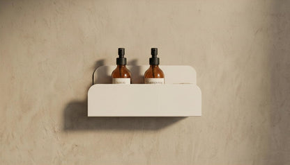 Etagère murale de douche grands rebords - Vert de gris mamik.fr