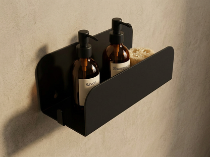 Etagère murale de douche grands rebords - Vert de gris mamik.fr