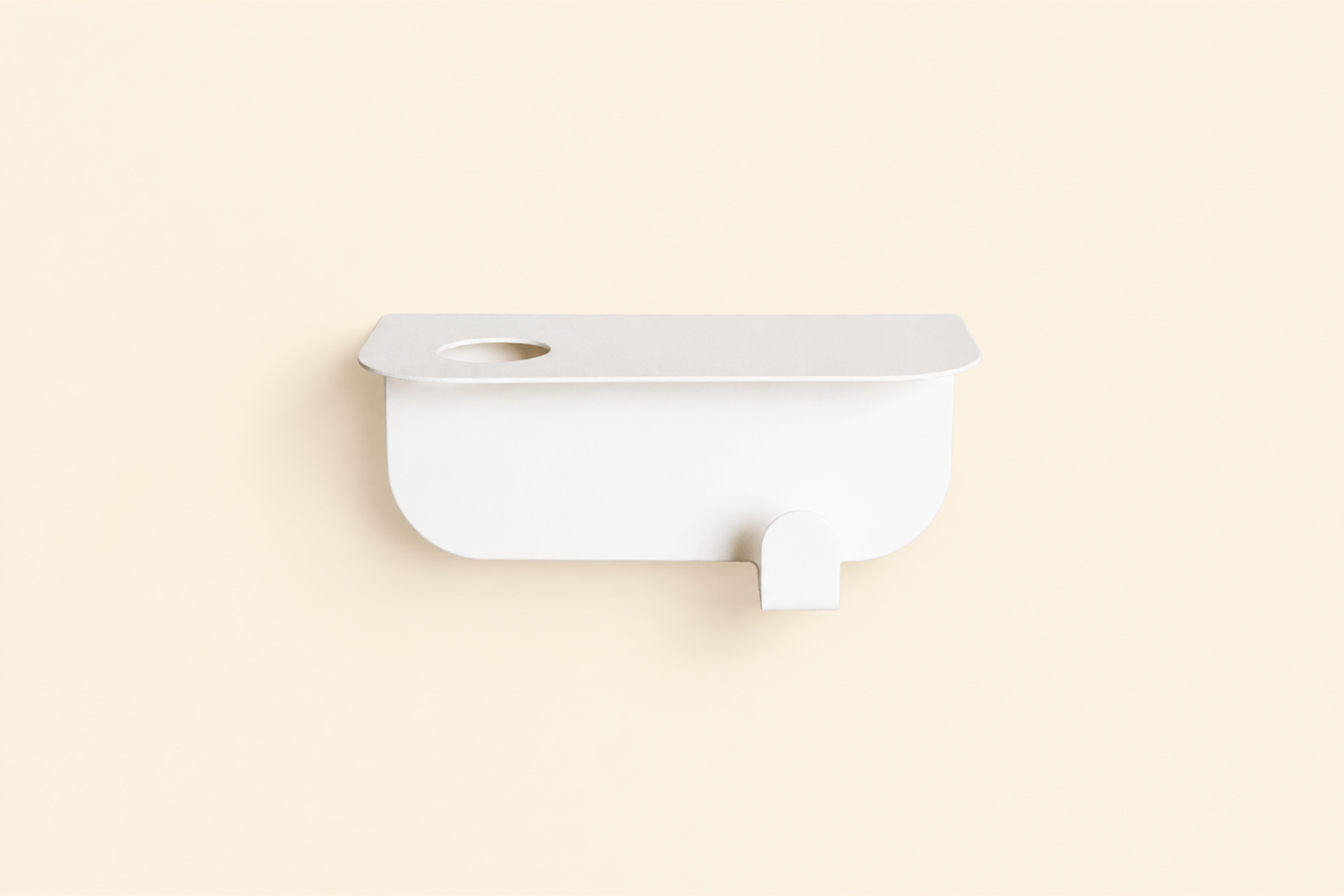Porte flacon avec patère pour Cuisine - Blanc mamik.fr