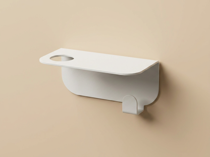 Porte flacon avec patère pour Cuisine - Blanc mamik.fr