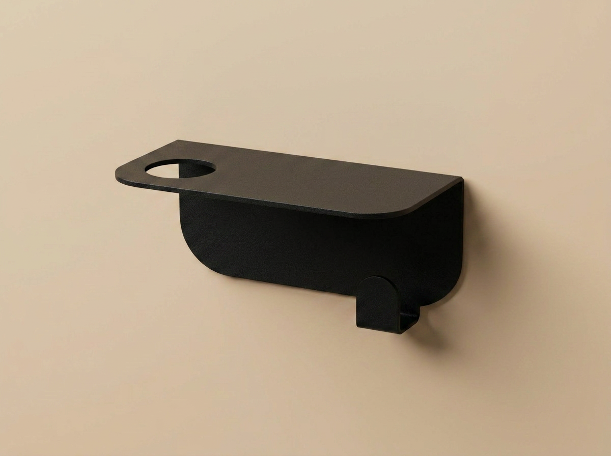 Porte flacon avec patère pour Cuisine - Blanc mamik.fr