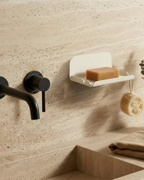 Porte-savon mural pour salle de bain - Noir mamik.fr