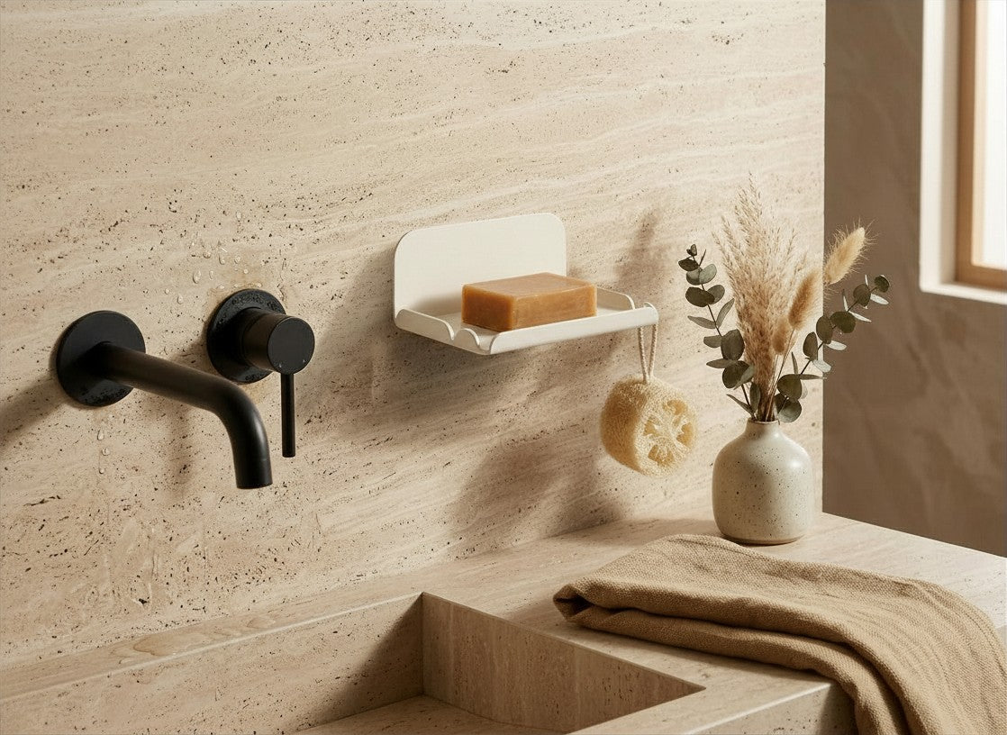 Porte-savon mural pour toilettes - Noir mamik.fr