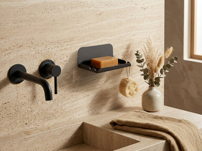 Porte-savon mural pour toilettes - Noir mamik.fr