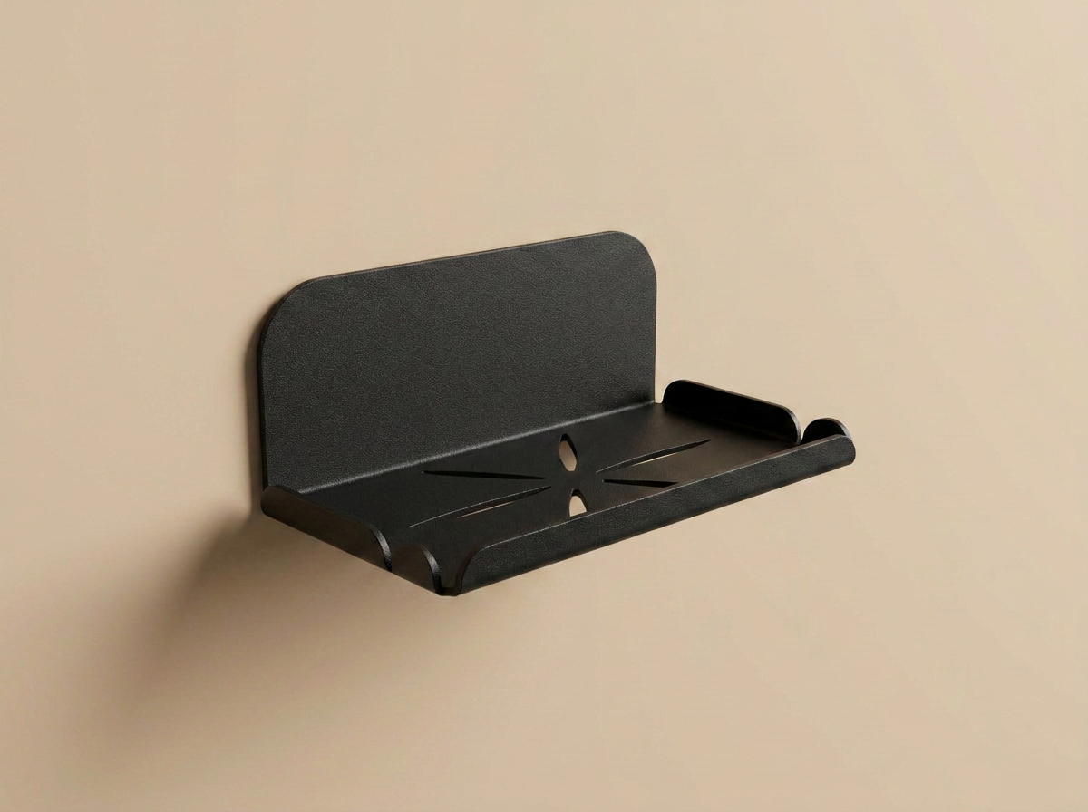 Porte-savon mural pour toilettes - Noir mamik.fr