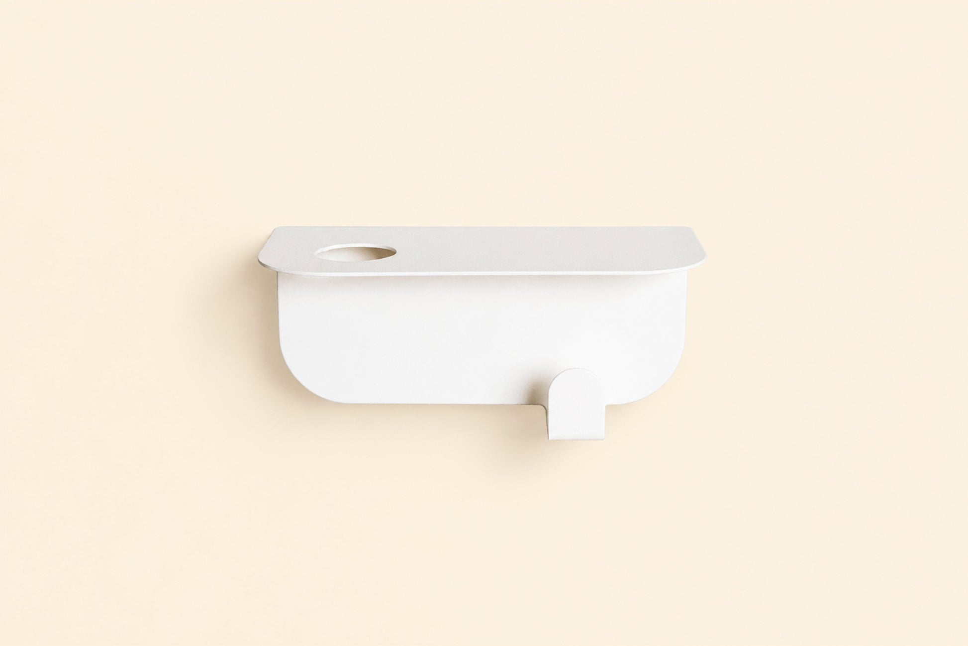 Porte flacon avec patère pour salle de bain - Noir mamik.fr