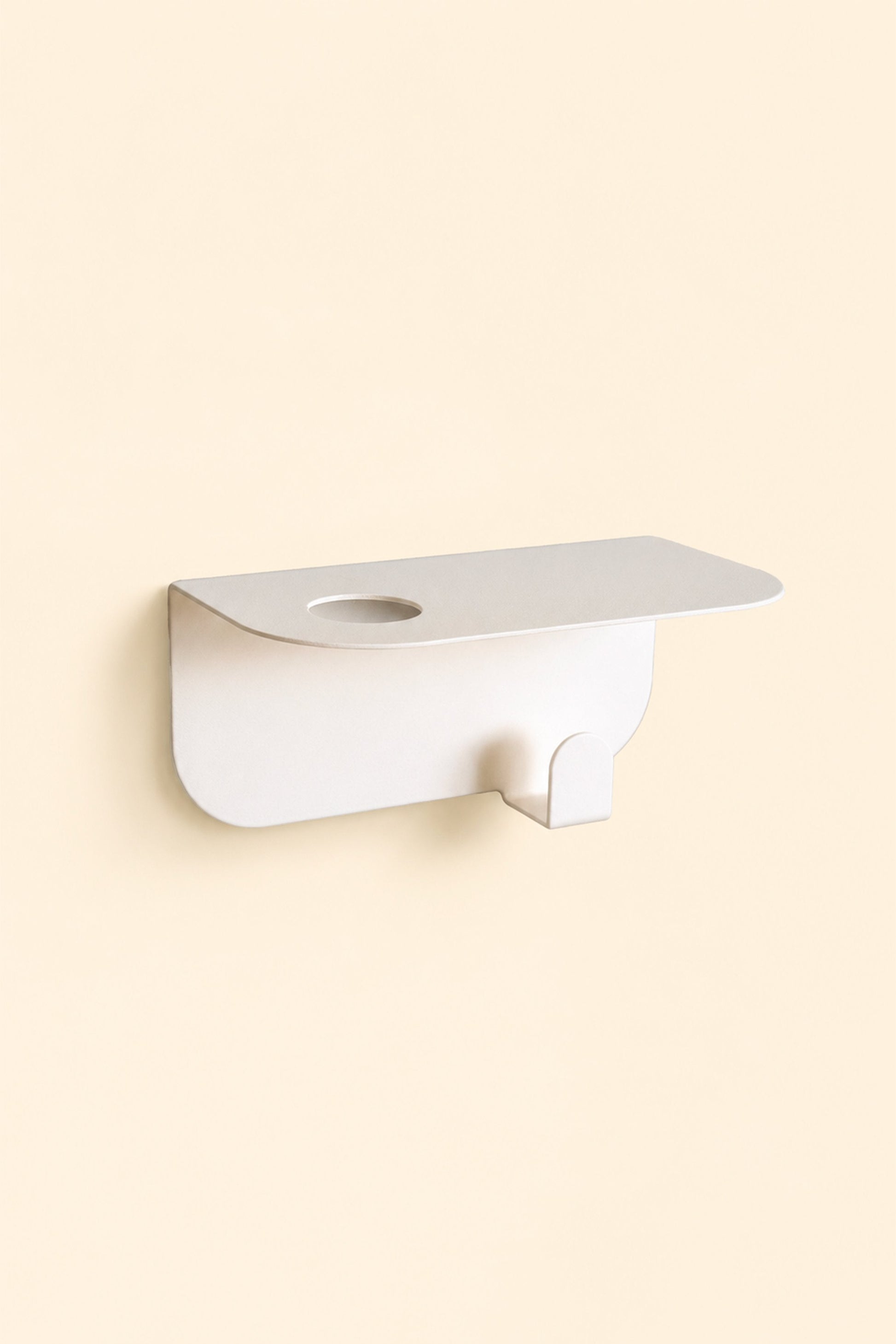 Porte flacon avec patère pour salle de bain - Noir mamik.fr