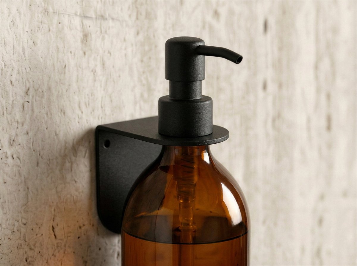 Support porte flacon mural pour salle de bain - Blanc mamik.fr