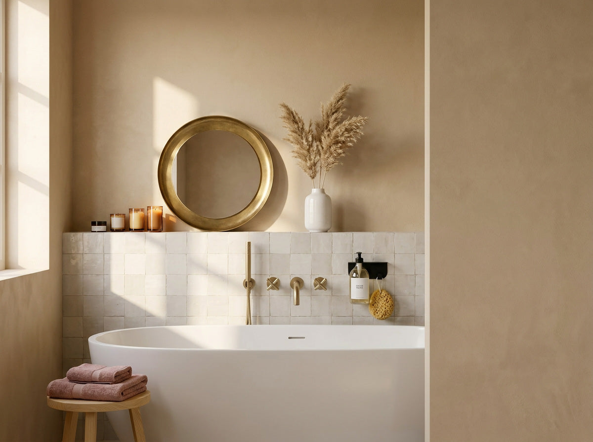 Porte flacon avec patère pour salle de bain - Noir mamik.fr