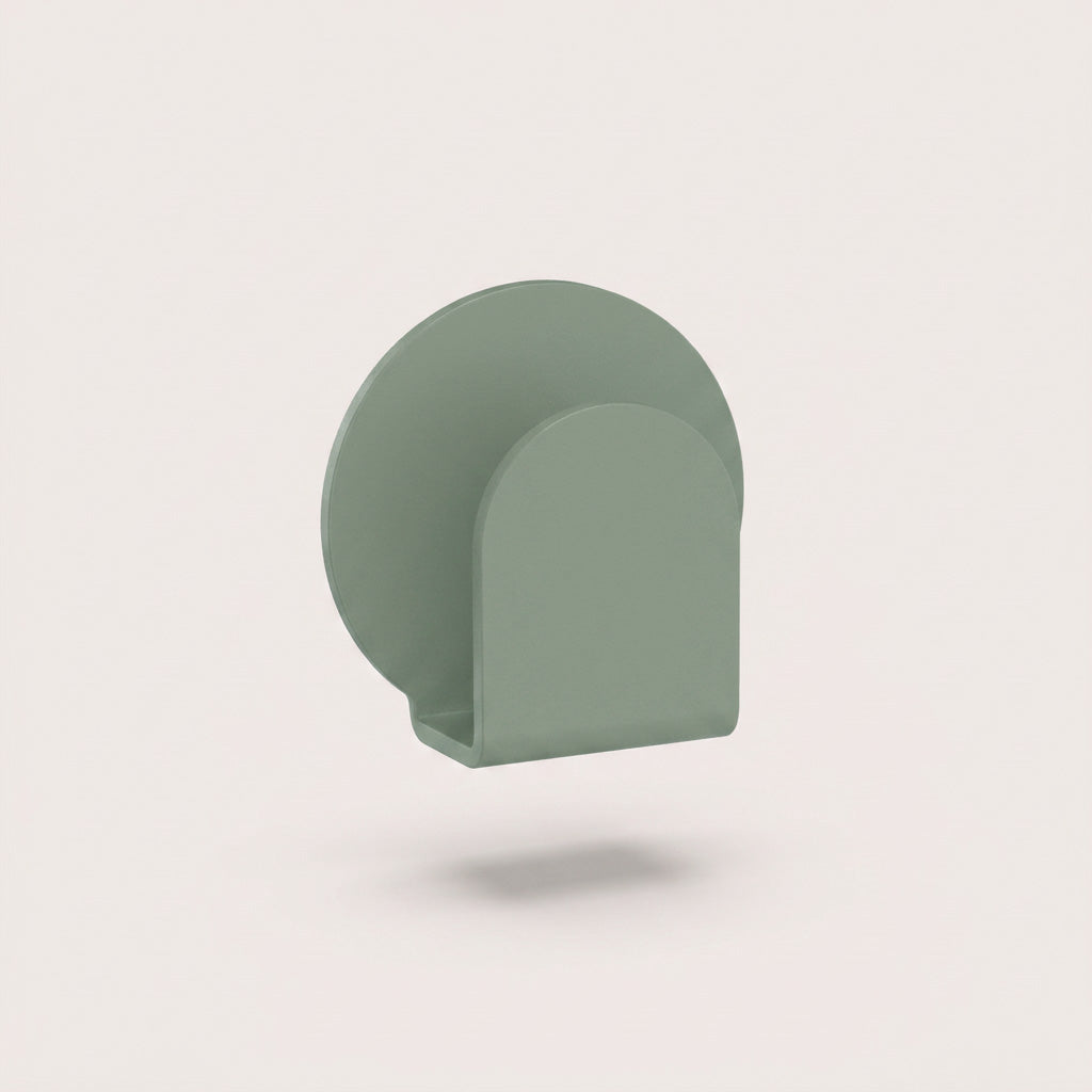 Patère ronde pour serviette - Vert de gris mamik.fr