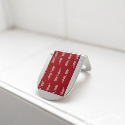 Support porte flacon mural - sans perçage - Argenté mamik.fr