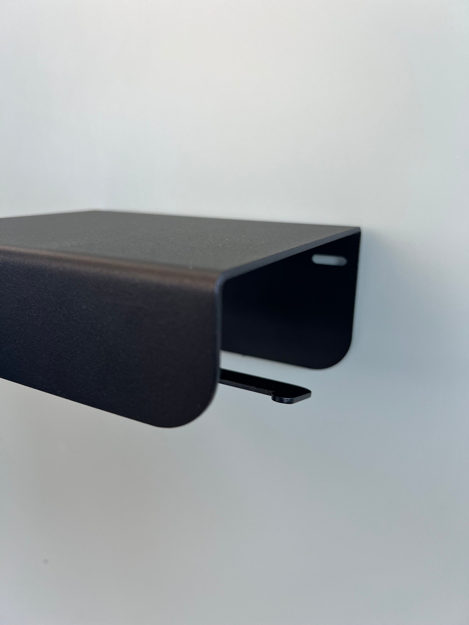 porte papier toilette en aluminium noir mat 