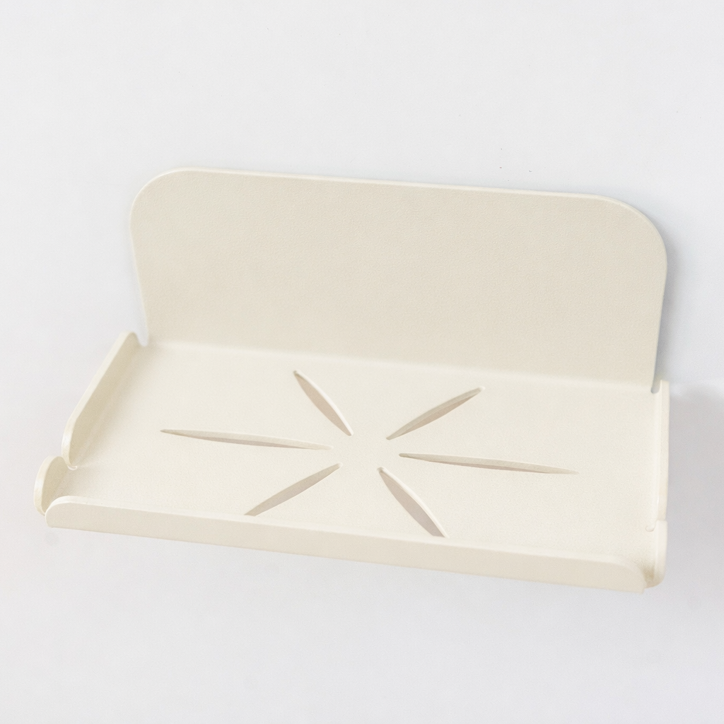 porte savon mural crème à fixer sur du carrelage 