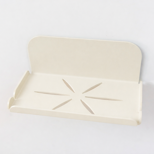 porte savon mural crème à fixer sur du carrelage 