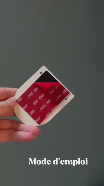 Support porte flacon - sans perçage - Crème