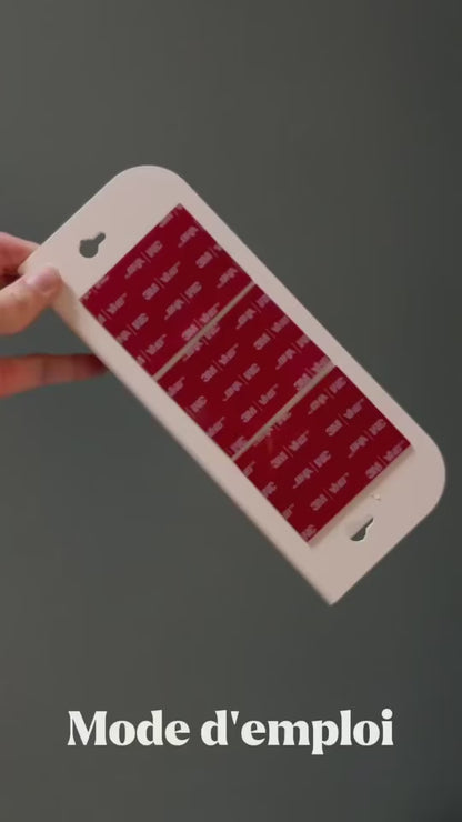 Grande étagère de douche mural- sans perçage - Crème