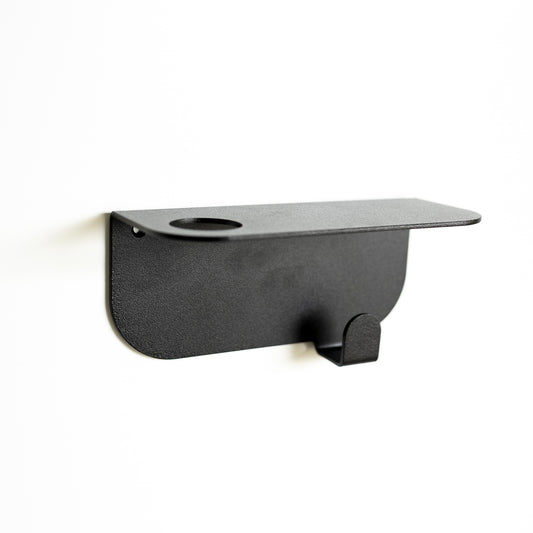 Porte flacon avec patere mamik noir